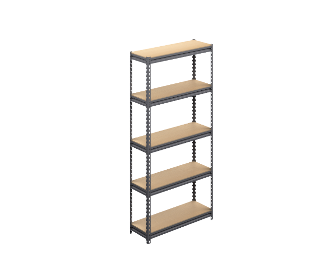 MDF shelf rack 34 x 12 x 71&quot;