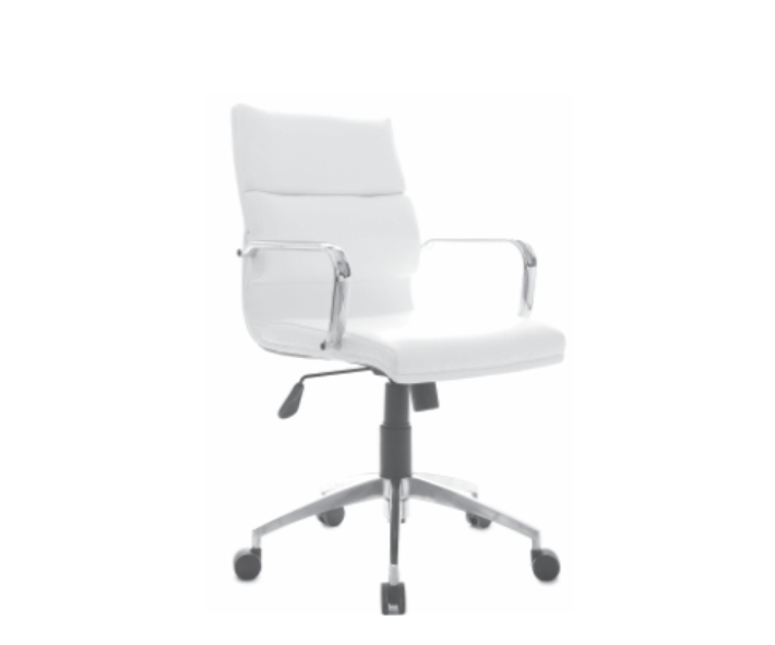 Medium-back bonded leather chair Loft
