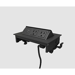 Multicontacto MHOB 2 Tomas/1 USB A+C 180 cm
