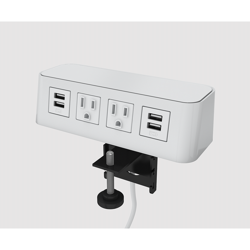 Multicontacto Burele 2 Tomas/2 USB A+C 180 cm