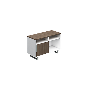 Credenza c/Papelera 1 Puerta Corrediza con Huecos 120 x 52 x 75 cm G Connect BP