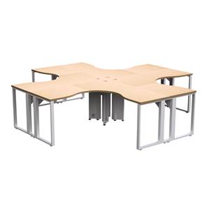 Modulo Cruceta Pata Metal 300 x 300 x 75 cm Urban