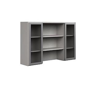 Librero s/Credenza c/Entrepaños y 2 Puertas Acrilico 163 x 35 x 105 Prime