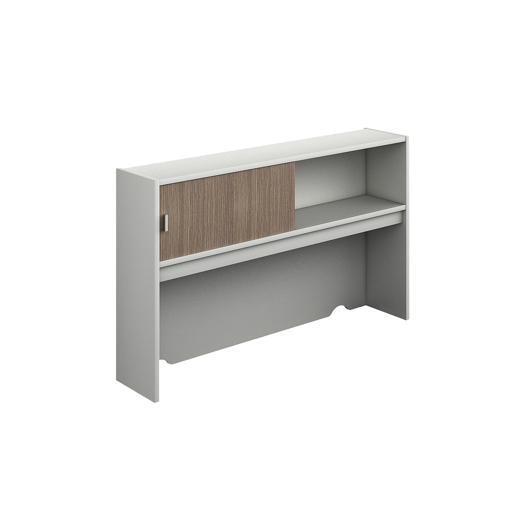 Open hutch with one slide door 80 x 14 x 42&quot; Prime