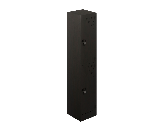 2-door 3B locker 24 gauge 14 x 14.5 x 72&quot;