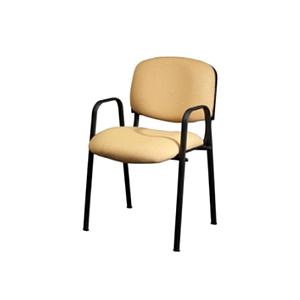 Silla de Visita Tapizada c/Brazos Comfort