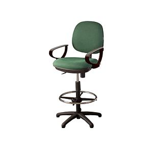 Silla Cajero c/Brazos Polipro Base Plastica Fija Comfort