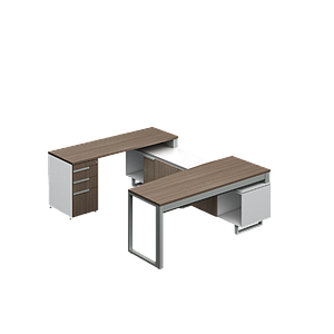 Conjunto Semi Ejecutivo 180 x 240 x 75 cm G Connect
