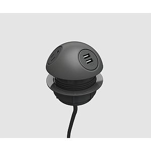 Hemisphere 2 power, 1 USB A+C 72" cord