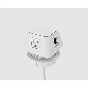 Moire 2 power, 2 open data 72" cord