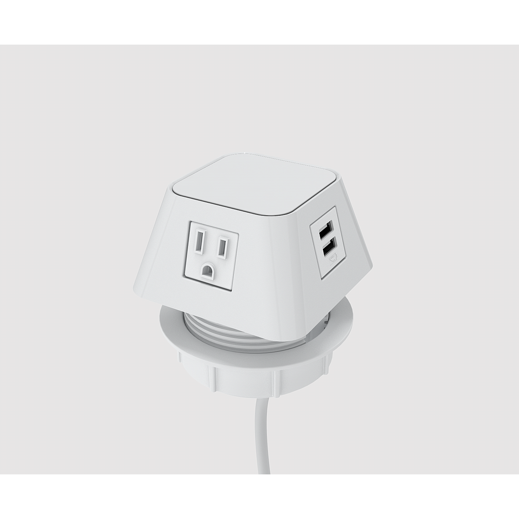 Moire 2 power, 1 USB A+C, 1 open data 72&quot; cord