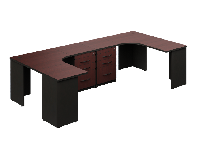 2 User station 118 x 60 x 30&quot; Spazio