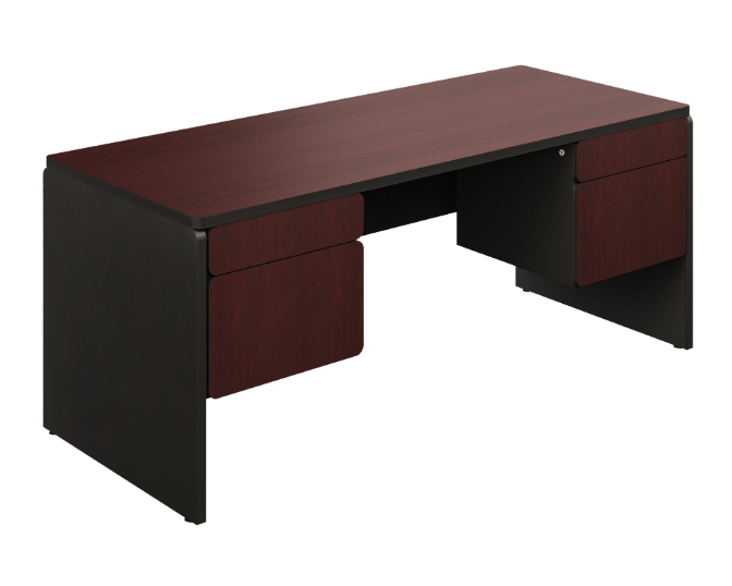 Double pedestal desk 72 x 31 x 30&quot; Spazio