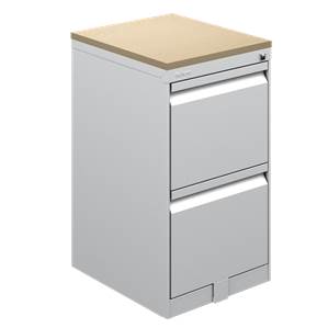 Steel FF mobile pedestal laminate top 15.5 x 18 x 28&quot; Urban