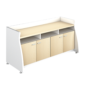 Credenza with 4 doors 72 x 24 x 30" Urban