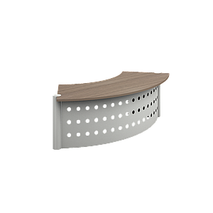 Modulo Recepcion Curva 236 x 94 x 75 cm Prime