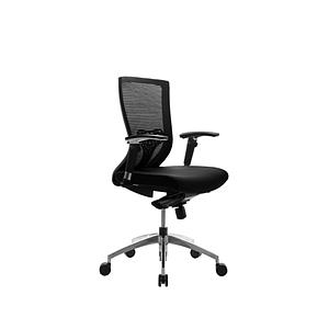 Sillon Semi Ejecutivo Gant Asiento Tela Negro