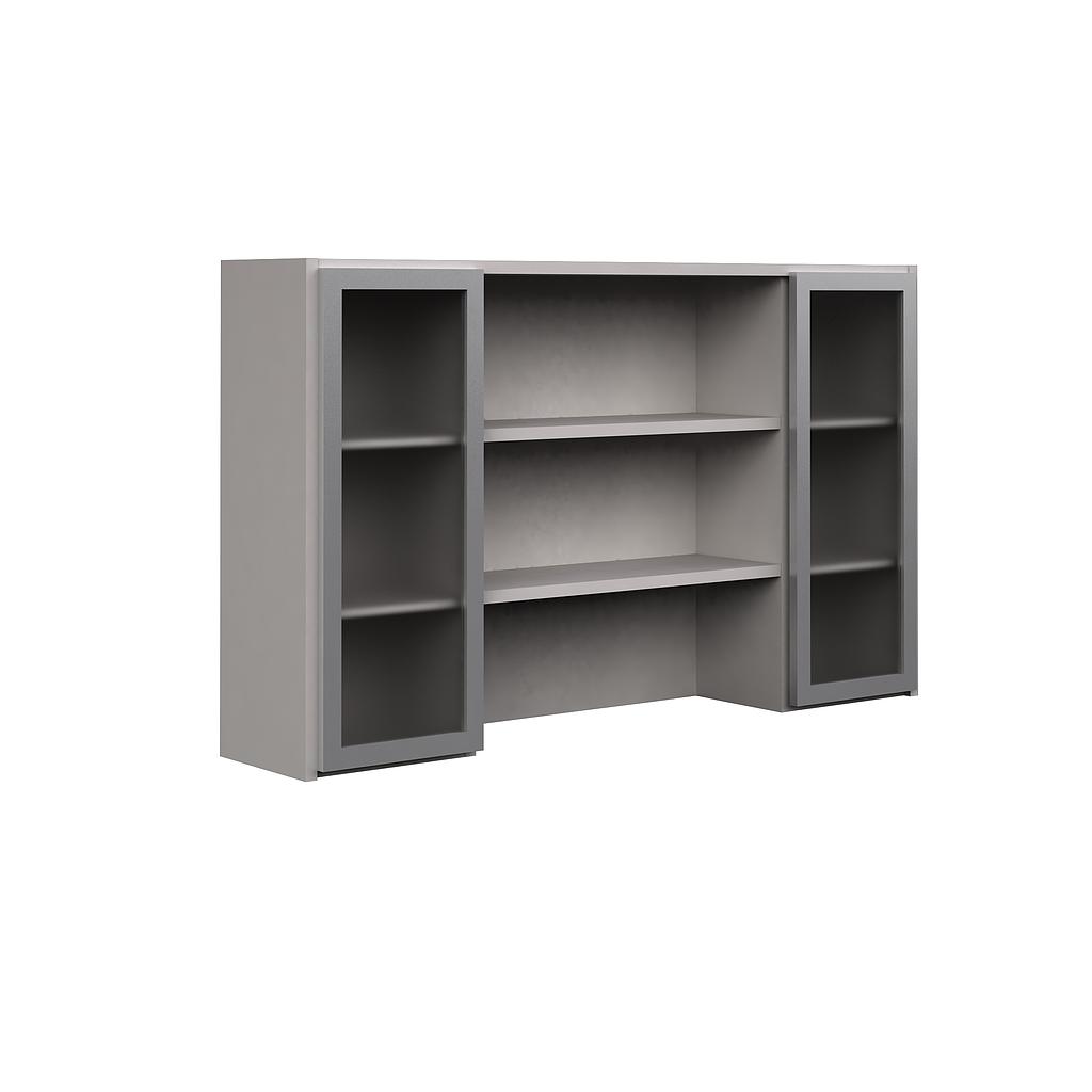 2 alum. framed acrylic door 2 shelf 70 x 14 x 42&quot; Prime