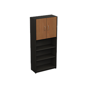 Librero Alto c/Puertas Superiores 80 x 35 x 180 cm Volt