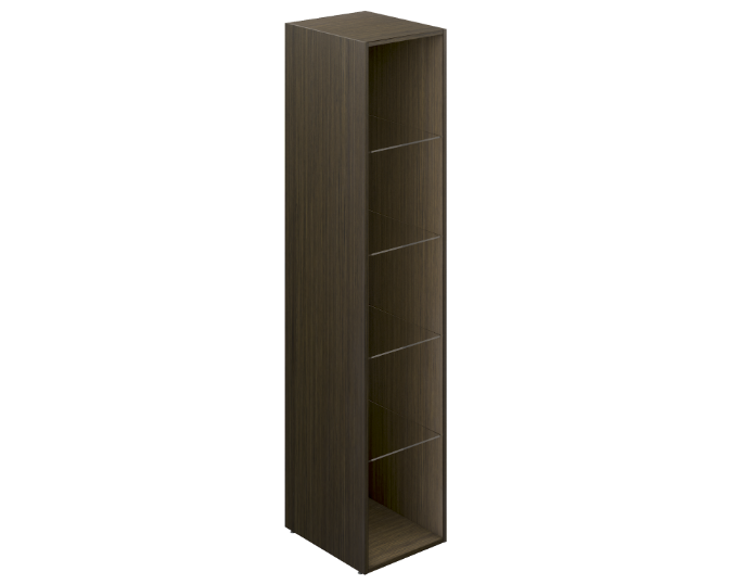 Column with 5 glass shelves 15 x 14 x 85&quot; Bento