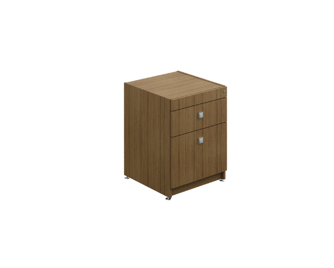 Pedestal 2 Gavetas 50 x 52 x 62 cm Contempo