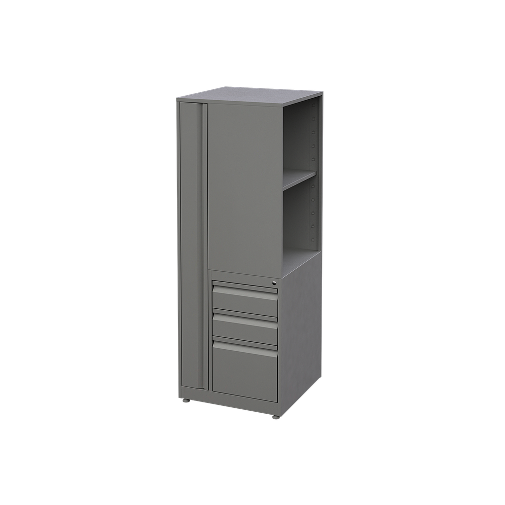 Open Side Wardrobe (Metal) 24 x 24 x 65&quot;