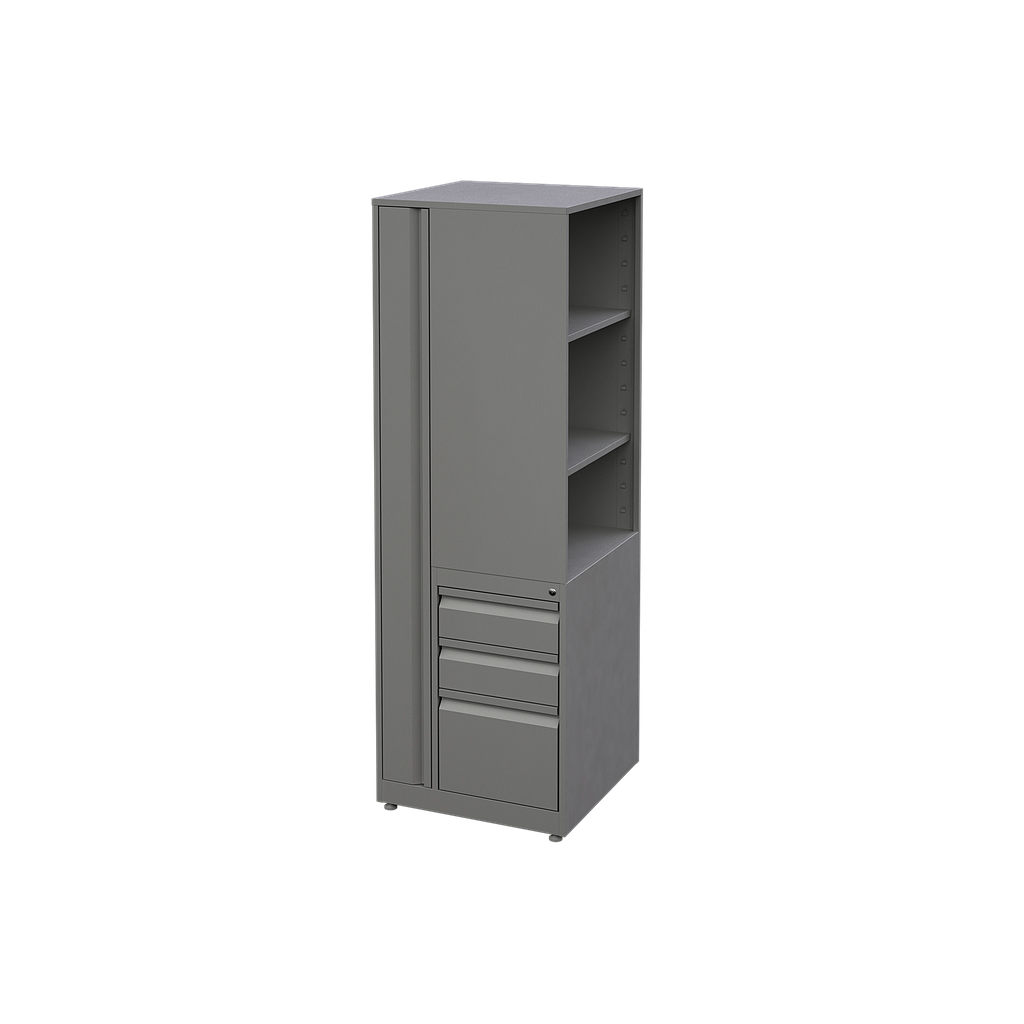 Open Side Wardrobe (Metal) 24 x 24 x 72&quot;